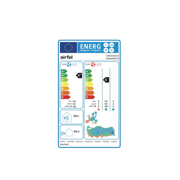 Airfel LTXM25N/LRXM25N 9000 BTU R32 A++ Inverter Duvar Tipi Klima