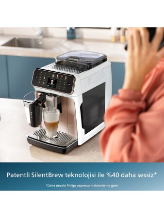 Philips 5500 Serisi LatteGo Tam Otomatik Espresso Makinesi 20 Sıcak ve Soğuk İçecek, Renkli Dokunmatik Ekran, EP5543/80 - Thumbnail