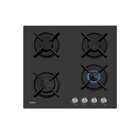 Simfer 3031 Siyah Cam Set Üstü Ocak - Thumbnail