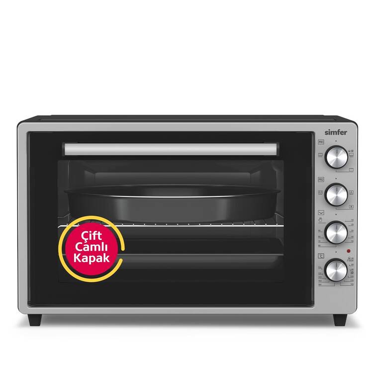 Simfer 7033 İnox Gri 70 Litre 2000W Pro Turbo Midi Fırın