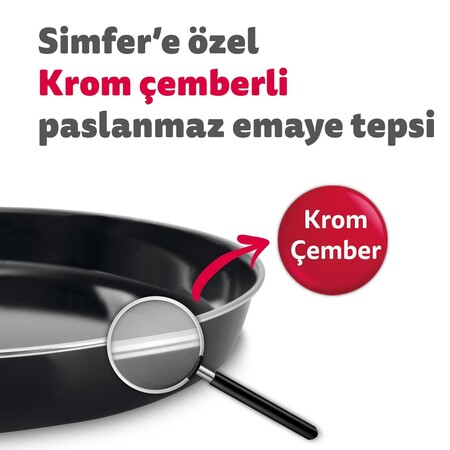 Simfer 7033 İnox Gri 70 Litre 2000W Pro Turbo Midi Fırın - Thumbnail