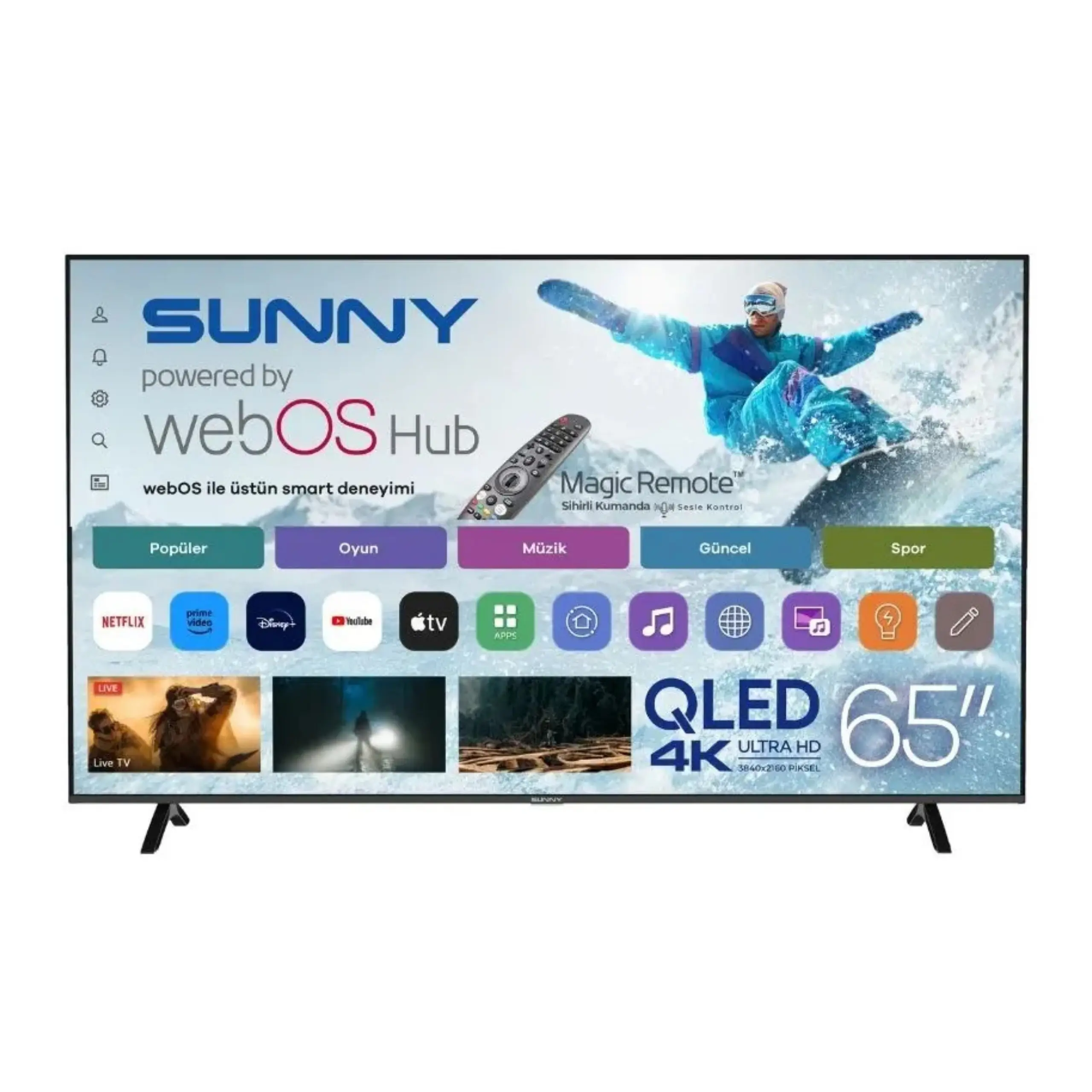 SUNNY SN65QUMLN-W02M - 4K Ultra HD 65