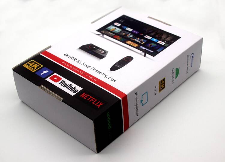 Supermax MX10 4K Ultra HD 2 GB Ram 16 GB Hafıza Android TV Box
